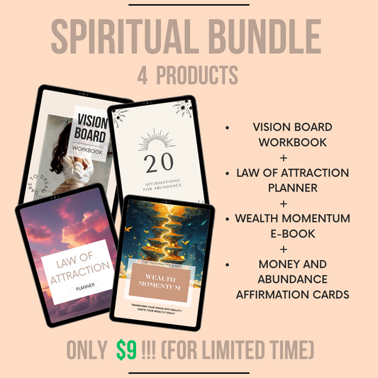 ✨Spiritual Bundle✨ - Planner, Workbooks & more! Attract Abundance 💵
